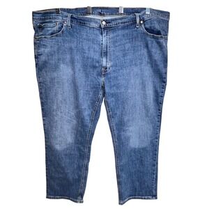 Levi's 541 Athletic Fit Stretch Straight Jeans Mens 52x30 Blue All Seasons Tech